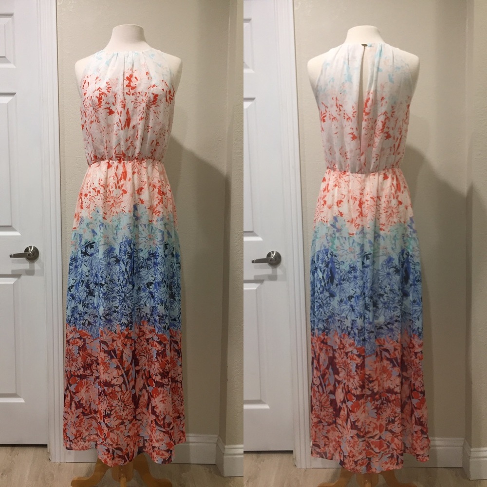 H&M ombré maxi dress